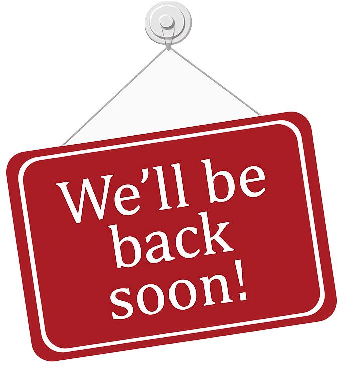 We'll be back soon